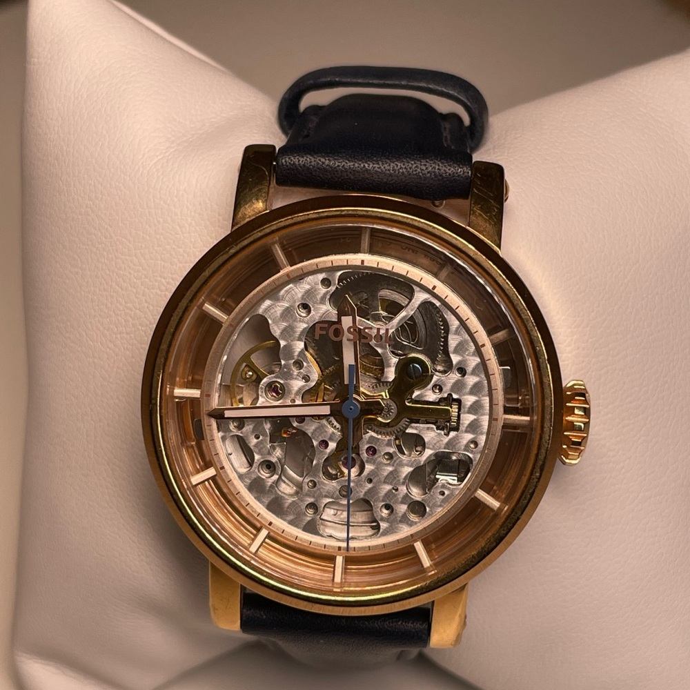 Rose Gold Fossil Watch